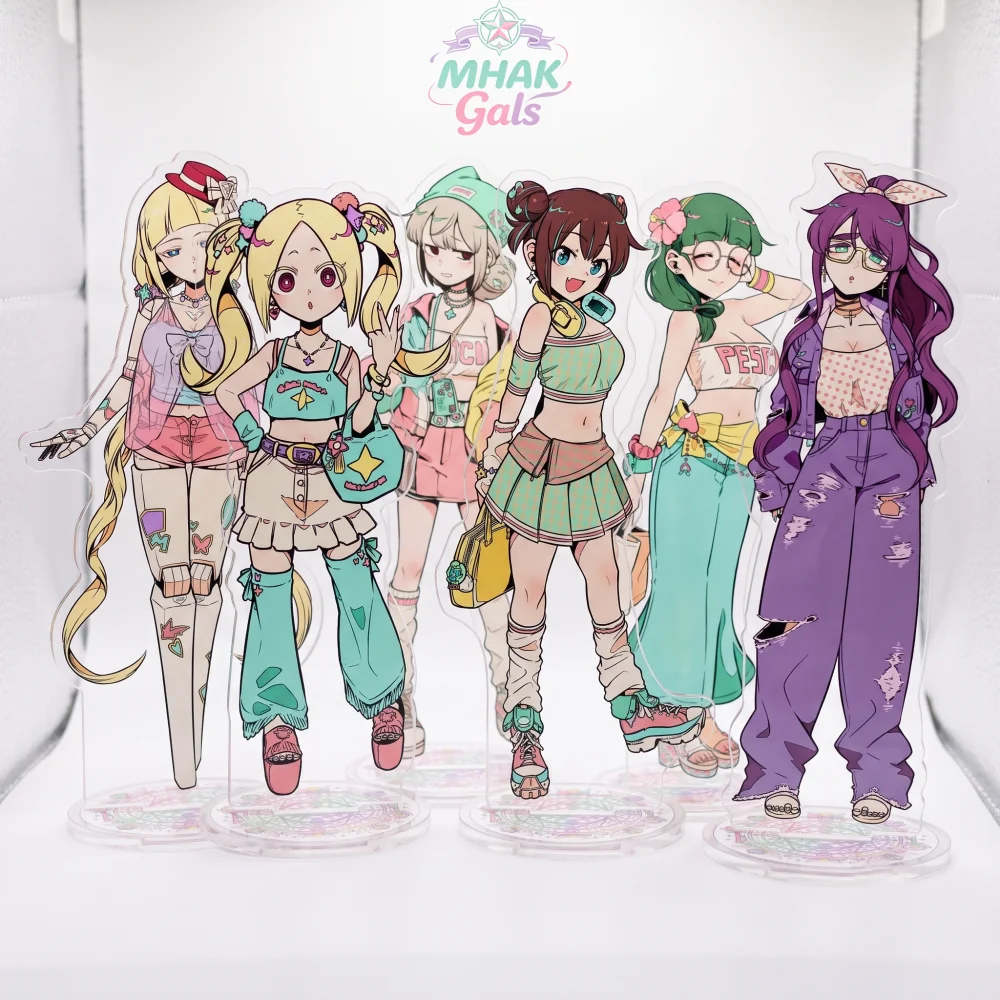 Anime Mahou Shoujo ni Akogarete MHAK 15cm Acrylic Stand MHAK Gals Minami Souran Street Style Desktop Decor Fans Gift Keychain