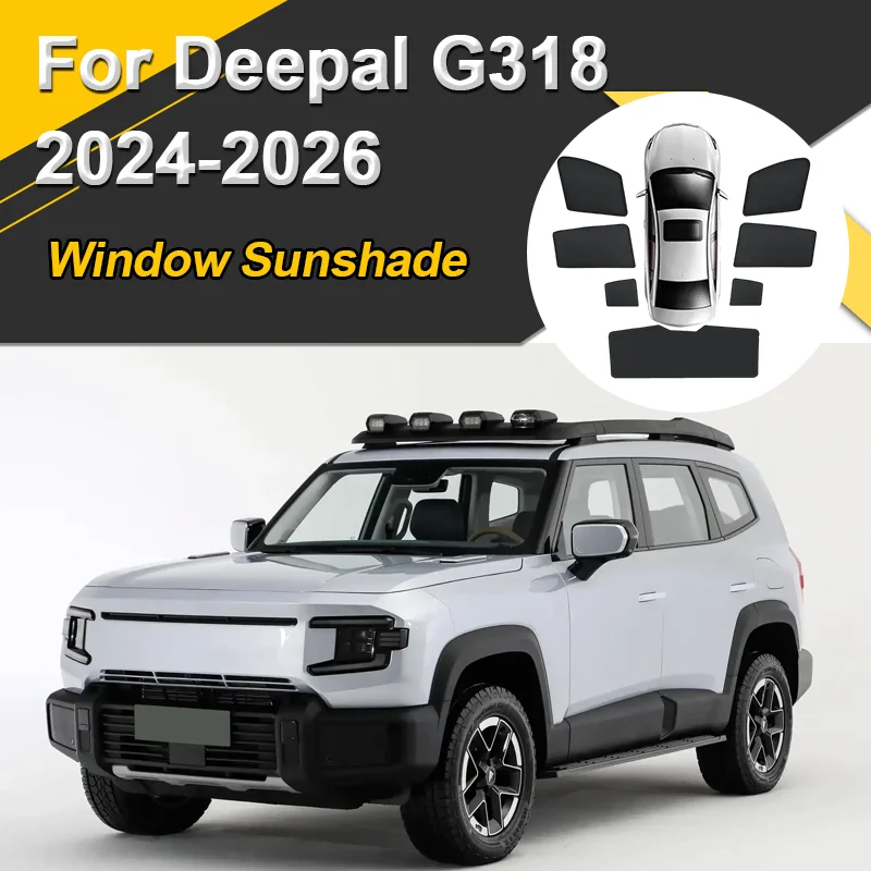 

Car Sun Shades For Deepal G318 2024 2025 2026 Sunshades Magnetic Heat Insulation Mesh Curtains Window Visor Auto Accessories