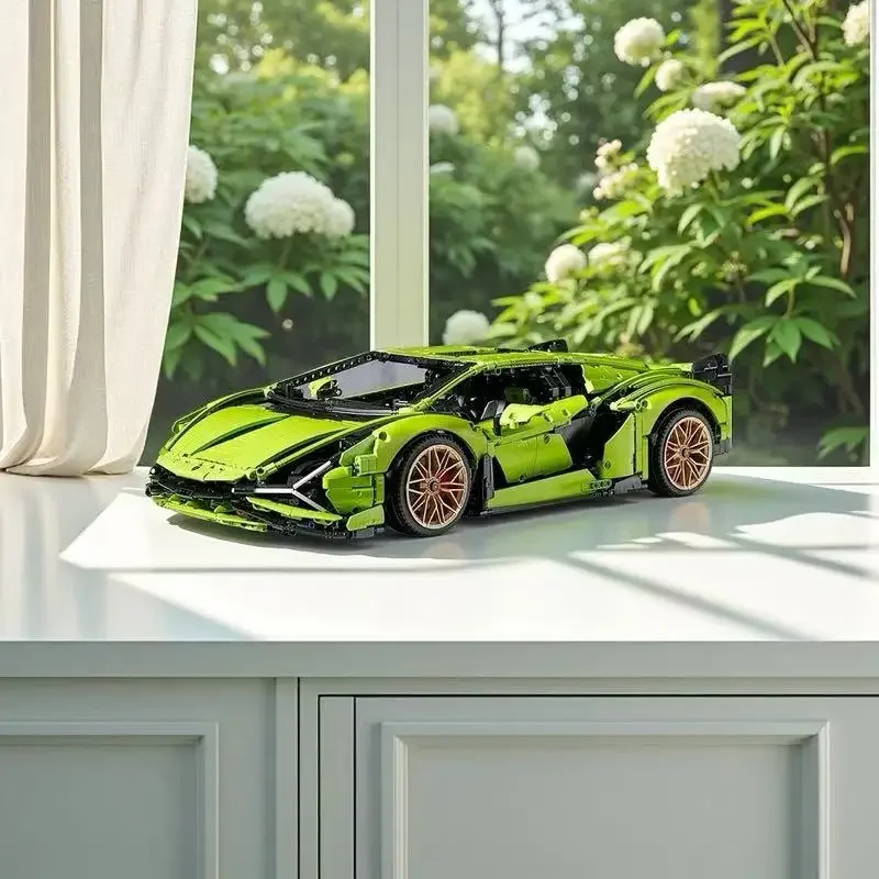

Lambo Sian Compatible 42115 Technical Car Model Building for Adults Bricks Toys for Boys Block Constructor Gifts Kids