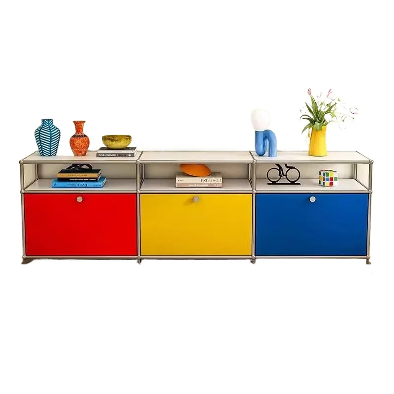 

Medieval USM module combination TV cabinet living room storage locker integrated coffee table combination