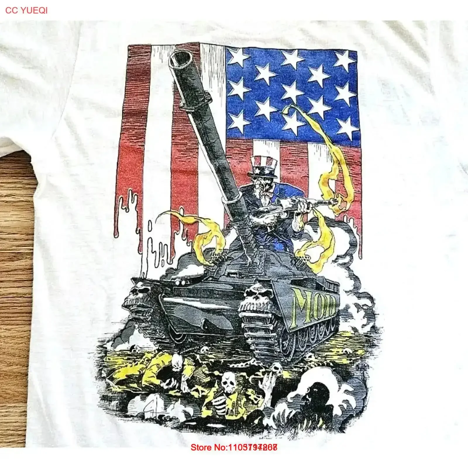 Vintage 80s M O D Method of Destruction Hate Tank Tour T Shirt Thrash Metal Washed Comfortable fashion Stylish vintage Washed