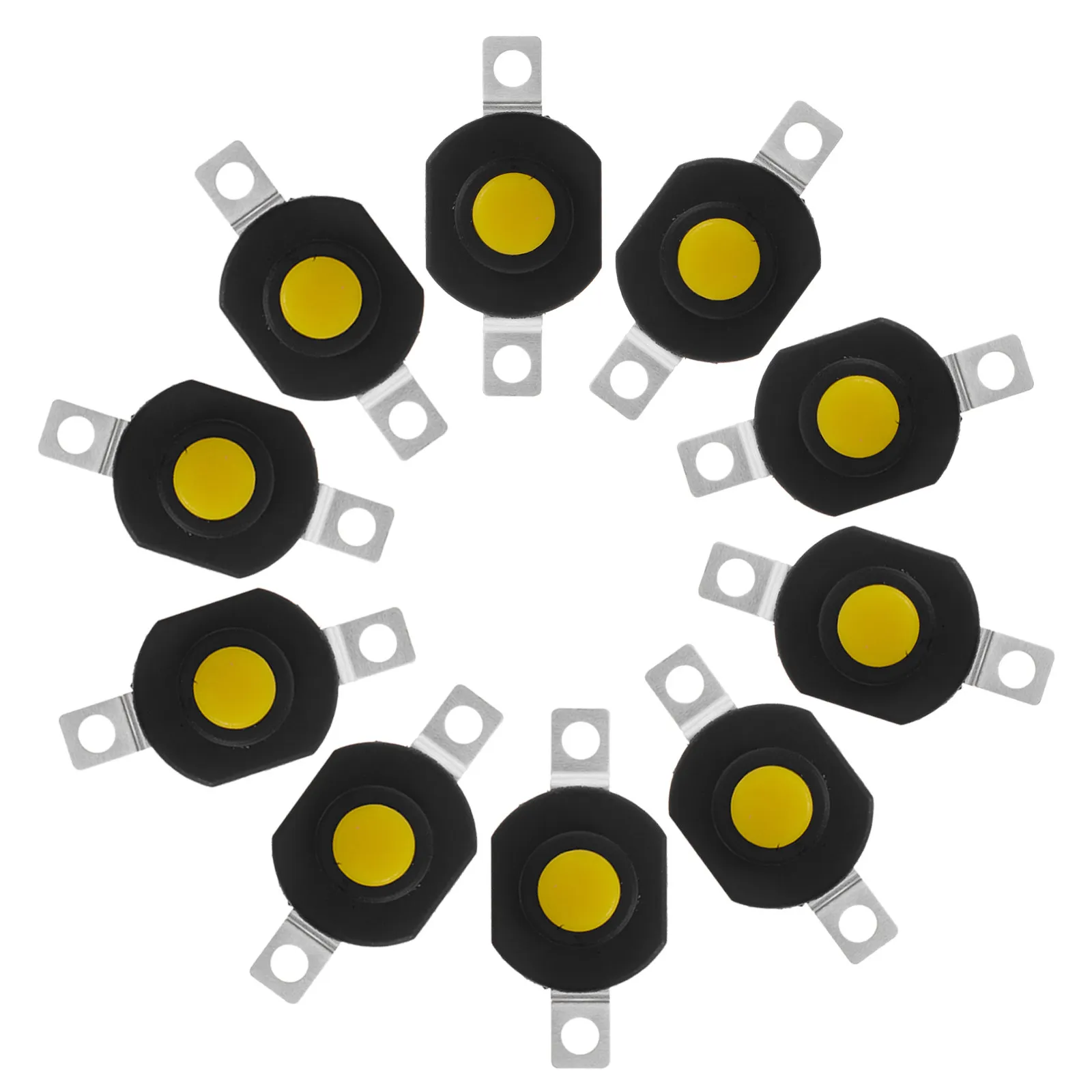 LED Flashlight Power Switch 10Pcs Latching Self Locking Micro Push Button for Torch On Off Control