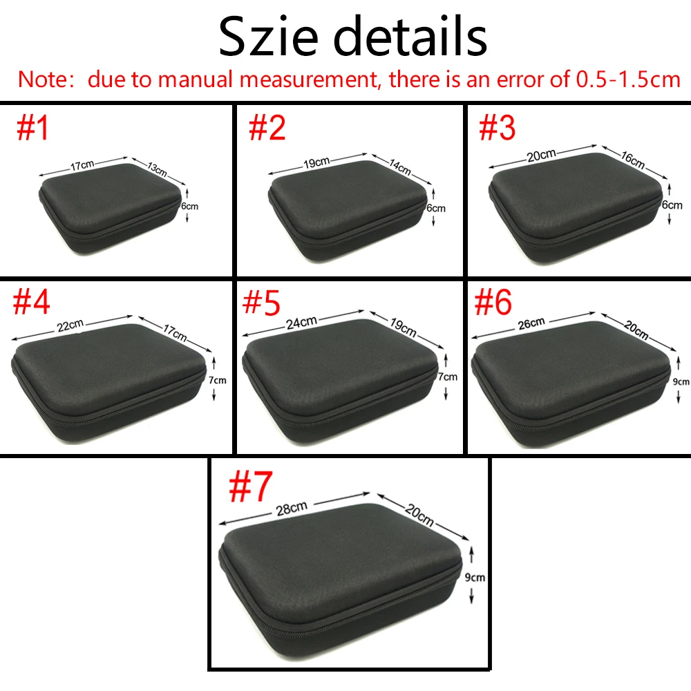 Tool Case Drill Tools Kit EVA Storage Bags Smell Proof Charger Bag Outdoor Zipper Pouch Travel Box Gadgets Smoking Accessories