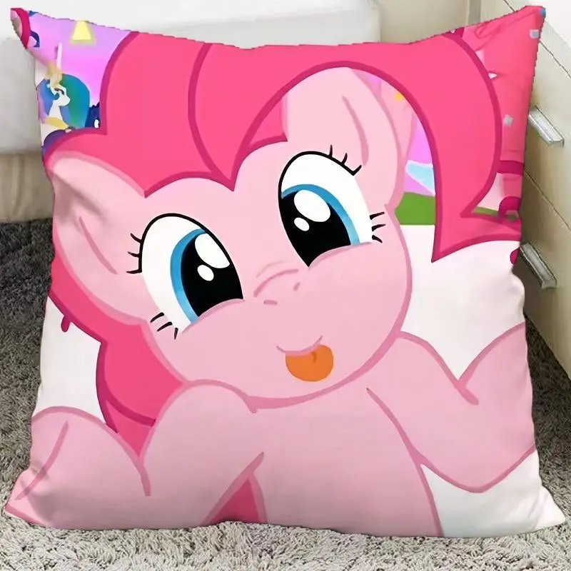 Anime My Little Pony Series Fluttershy Pinkie Pie Twilight Sparkle Applejack Cartoon Cute Throw Pillow divano cuscino decorazione