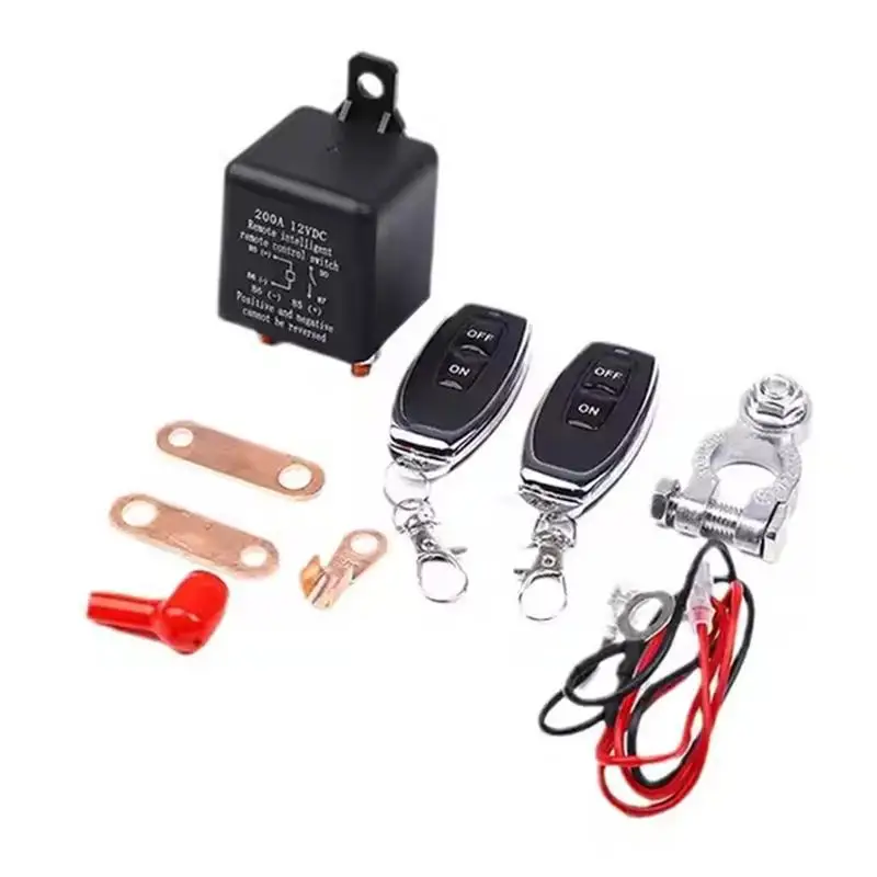 【CMO】12V 200A Remote Car Control Battery Disconnect Switch Battery Switch Relay Anti-Theft Upgrade Prevent Power Drain