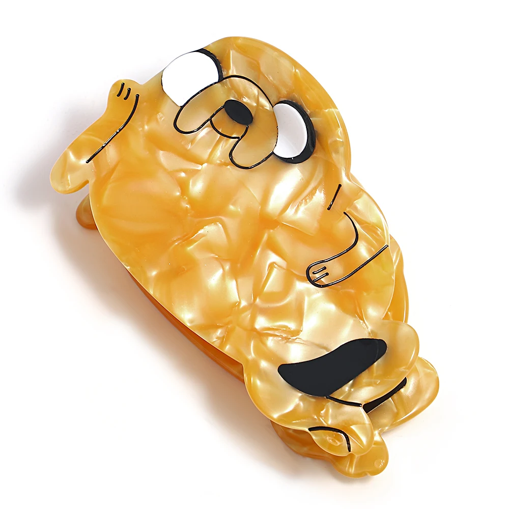 AENSOA Original Nischen-Cartoon-Haarnadel, niedlicher Seelöwe, kleines Tier, Klaue, Clip, fortgeschrittener Essigsäure-Acryl-Kopfschmuck für Frauen – Detail 3