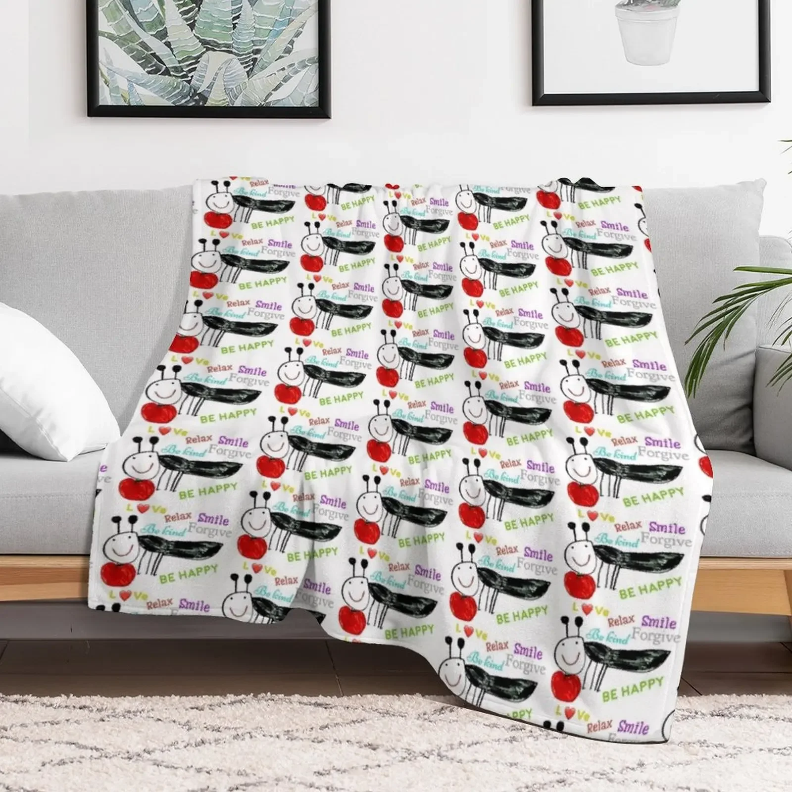 Good feelings Throw Blanket decorative Picnic Blankets For Sofas Bed linens Blankets