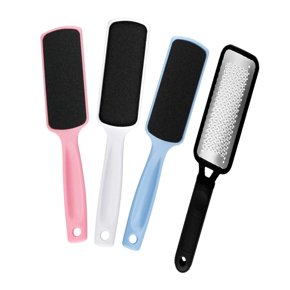 

1 шт., профессиональная пилочка для ног, шлифовальный инструмент для педикюра с наждачной бумагой и металлической поверхностью для отшелушивания омертвевшей кожи, удобная ручка