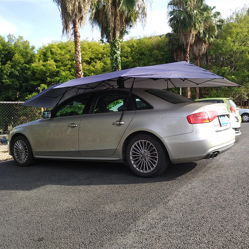 

FEAMONT Portable Folding Outdoor Semi Automatic 4.2m 4.8m Car Sunshade Roof Shade Cover Semi Automatic Car Umbrellas