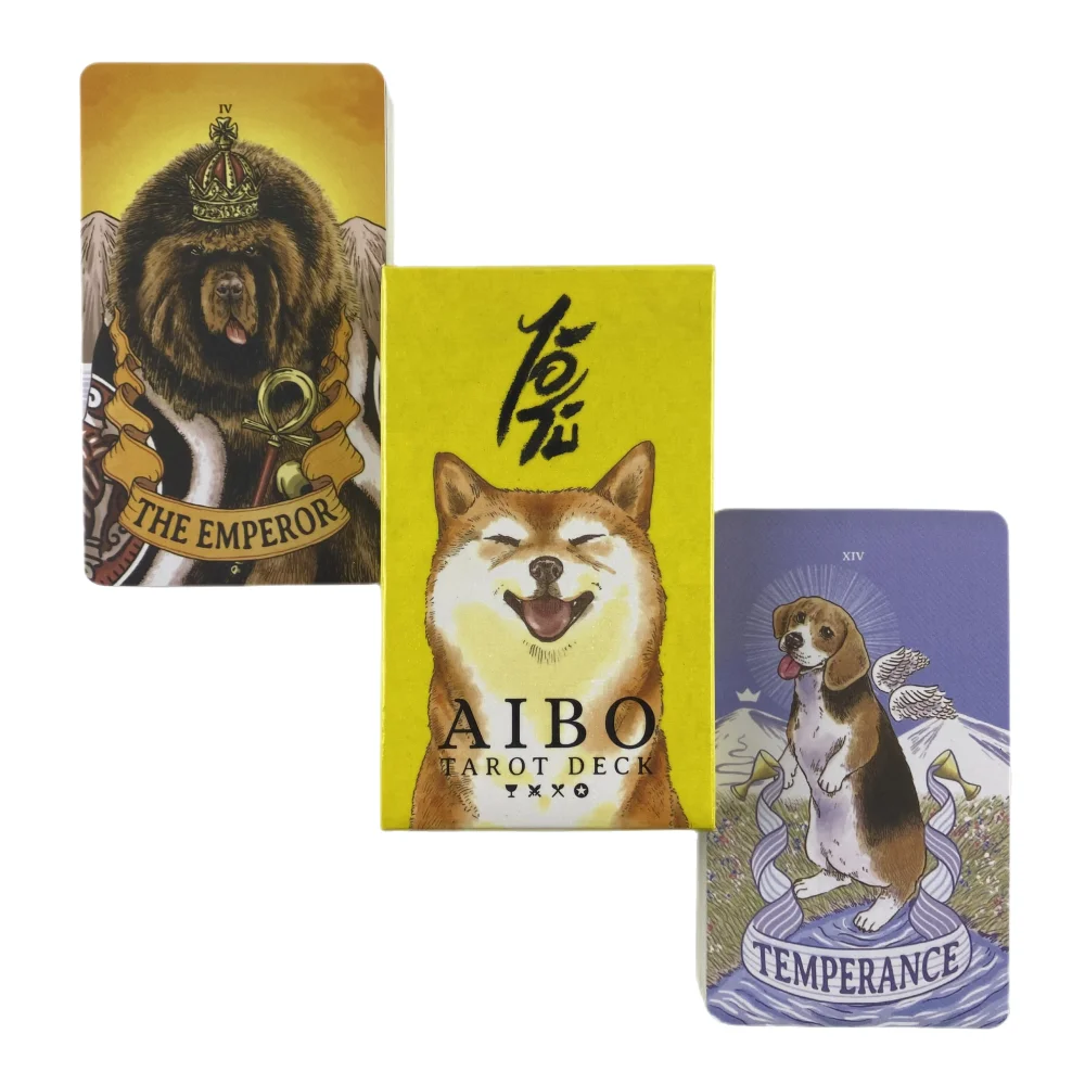 AIBO Tarot Cards A 83 Dog Deck Oracle English Visions Divination Edition Borad Playing Games