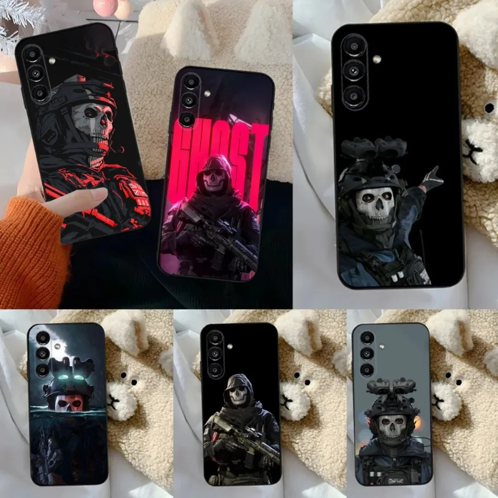 

Call Of D-Duty Ghost Phone Case For Samsung S24,23,22,30,21,10,9,Ultra,Plus,Lite,FE,5G Black Soft Case