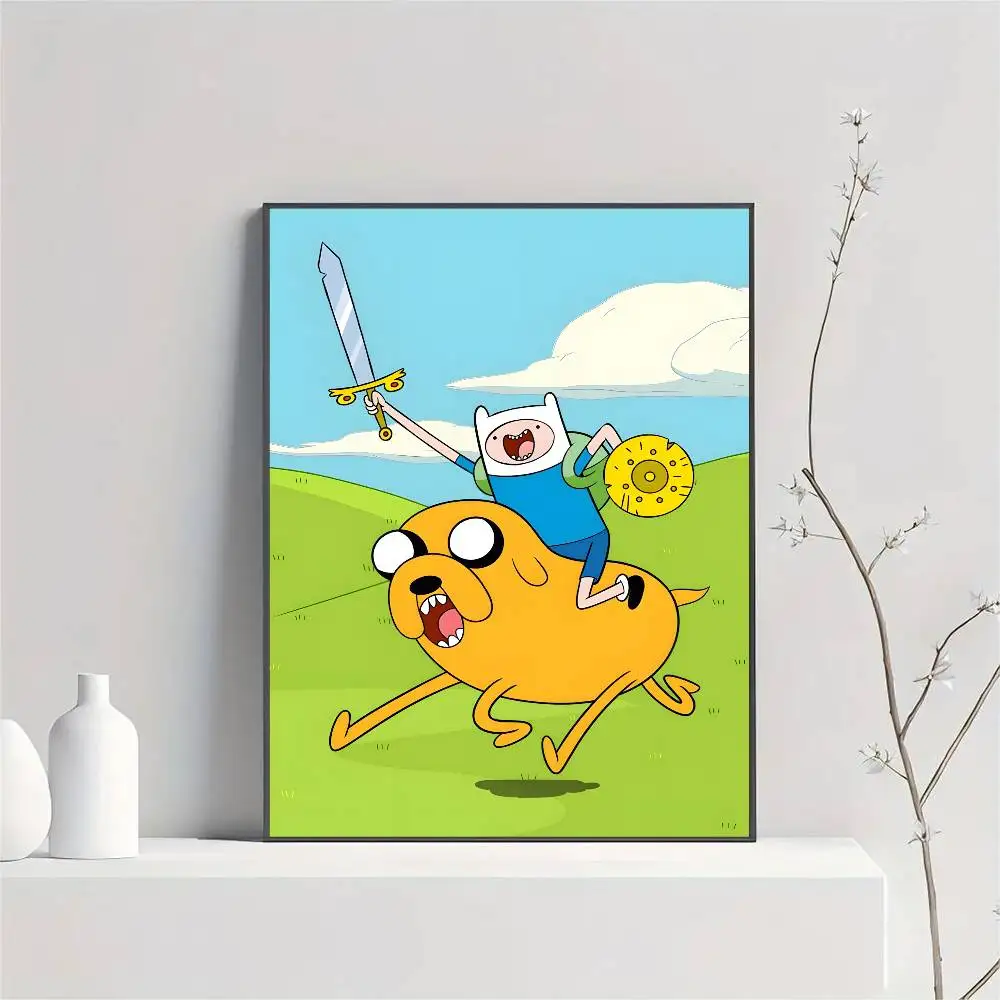 Anime-Poster, hochwertige selbstklebende Wandkunst-Dekorationen, Farbdrucke, A-Adventure Cartoon Time Sticky – Detail 11