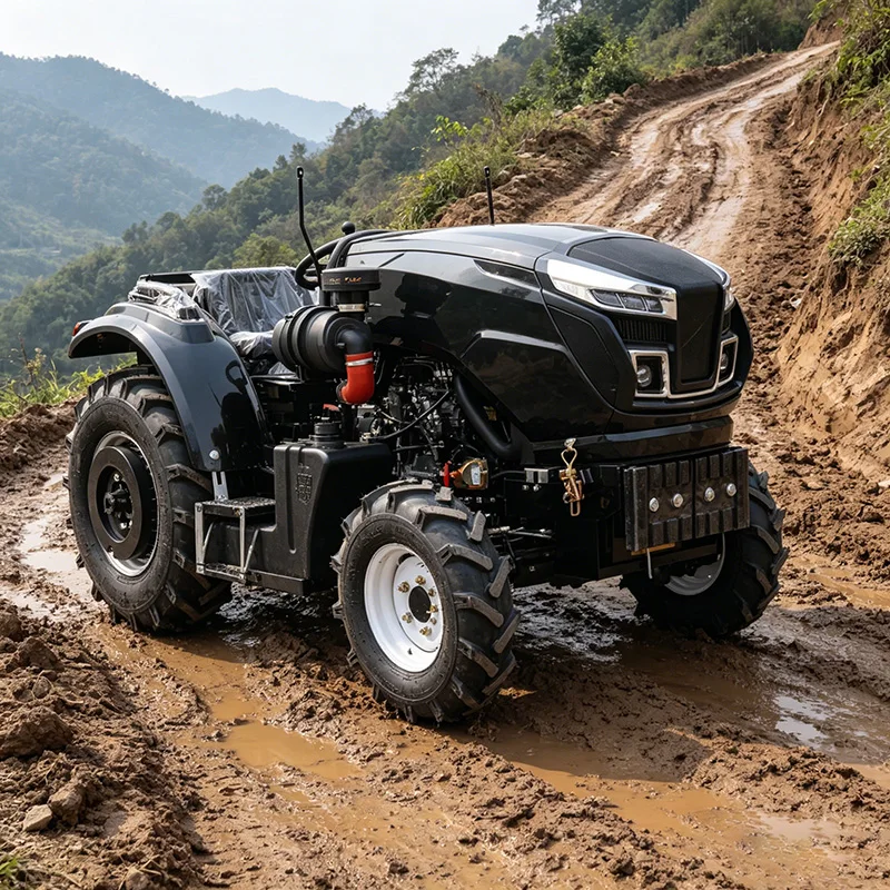 

Customized High‑Torque Four‑Wheel Tractor, 4WD Rotary Tiller, Upgraded Cultivator, Wheeled Deep‑Plowing Machine