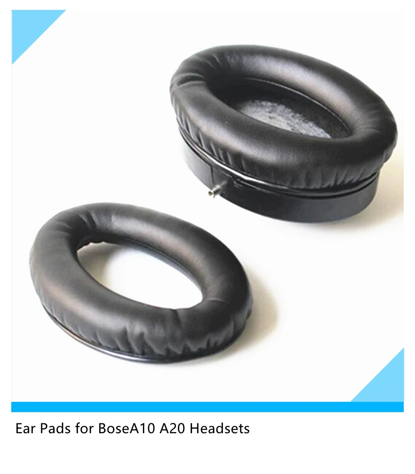 Almofadas de substituição para fones de ouvido compatíveis com Bose Aviation Headset X A10 A20