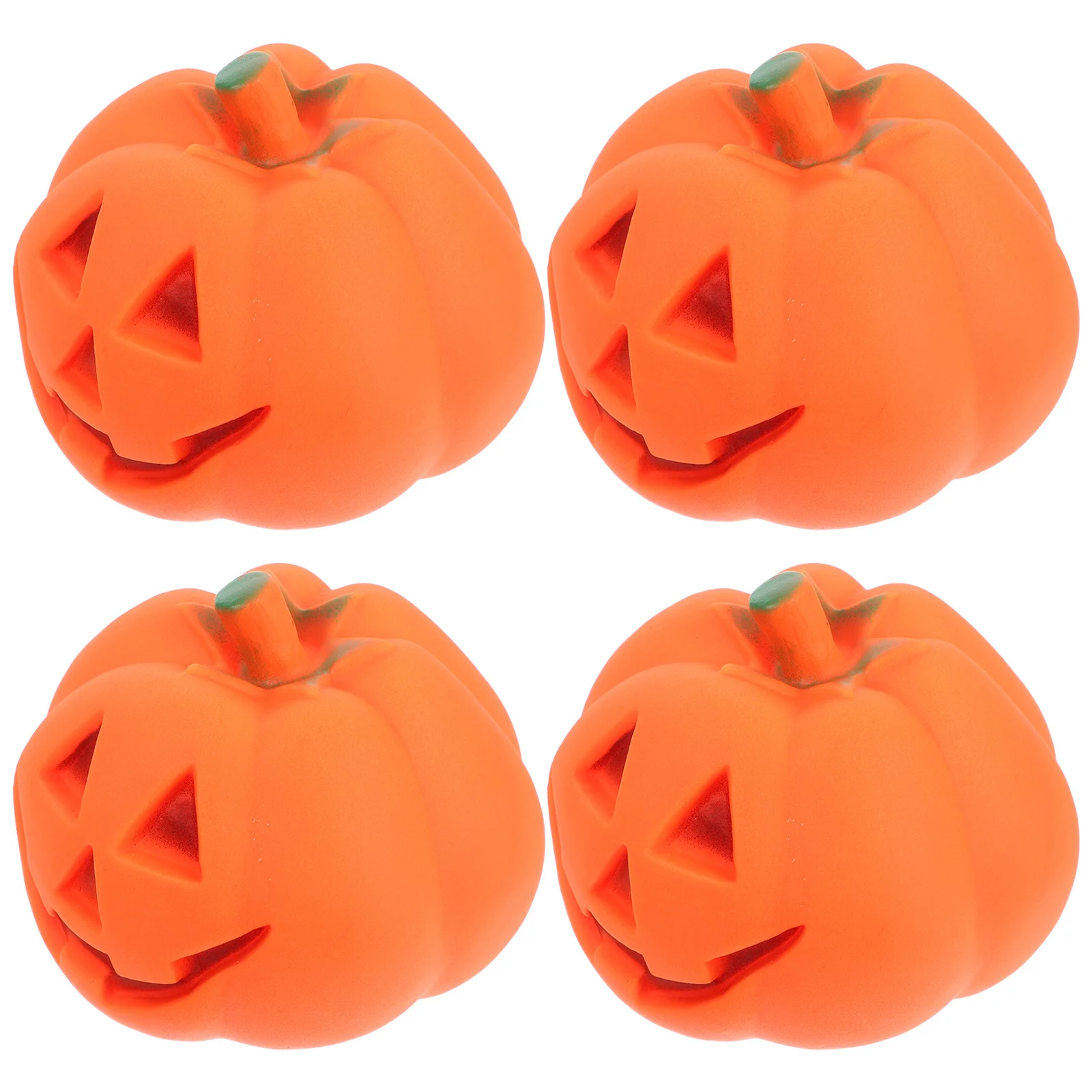 

4Pcs Halloween Pumpkin Sound Pet Biting Training Bite Resistant Teeth Cleaning Supplies Halloween Pumpkin Dog Toys