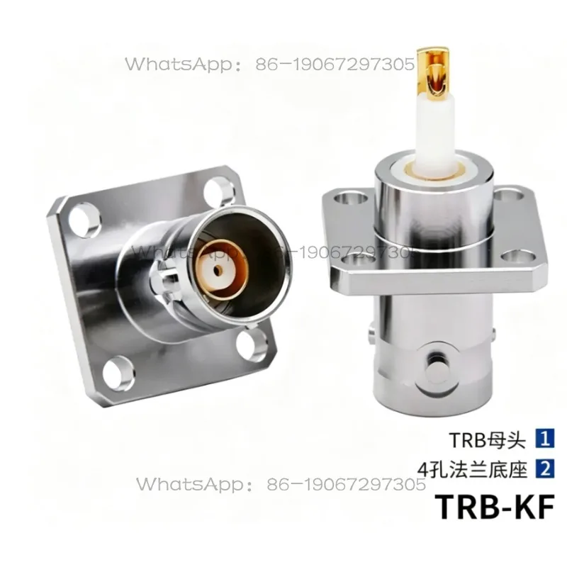 BJ77 Three Coaxial BNC-KF TRB-KF 4 Hole Flange Fixed 1553B Bus Socket