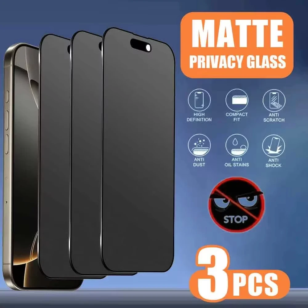 Protecteur d'écran mat anti-espion, 1 à 3 pièces, pour Samsung A16 A57 A56 A37 A27 A17 A07 A55 A35 A36 A73 S26 S25 S24 Ultra S23 S22 S20 FE