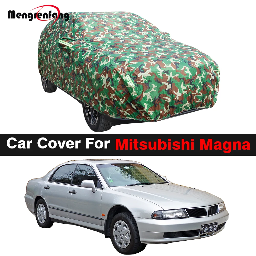 Camouflage Waterproof Car Cover Anti-UV Sun Shade Rain Snow Resistant Cover For Mitsubishi Magna Diamante Sigma Verada V3000