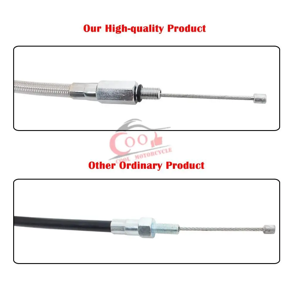 New Motorcycle Clutch Cable Length Line 140cm/ 160cm/ 180cm Fit for  Harley Sportster 883 1200 Seventy Two Forty Eight  Iron 883