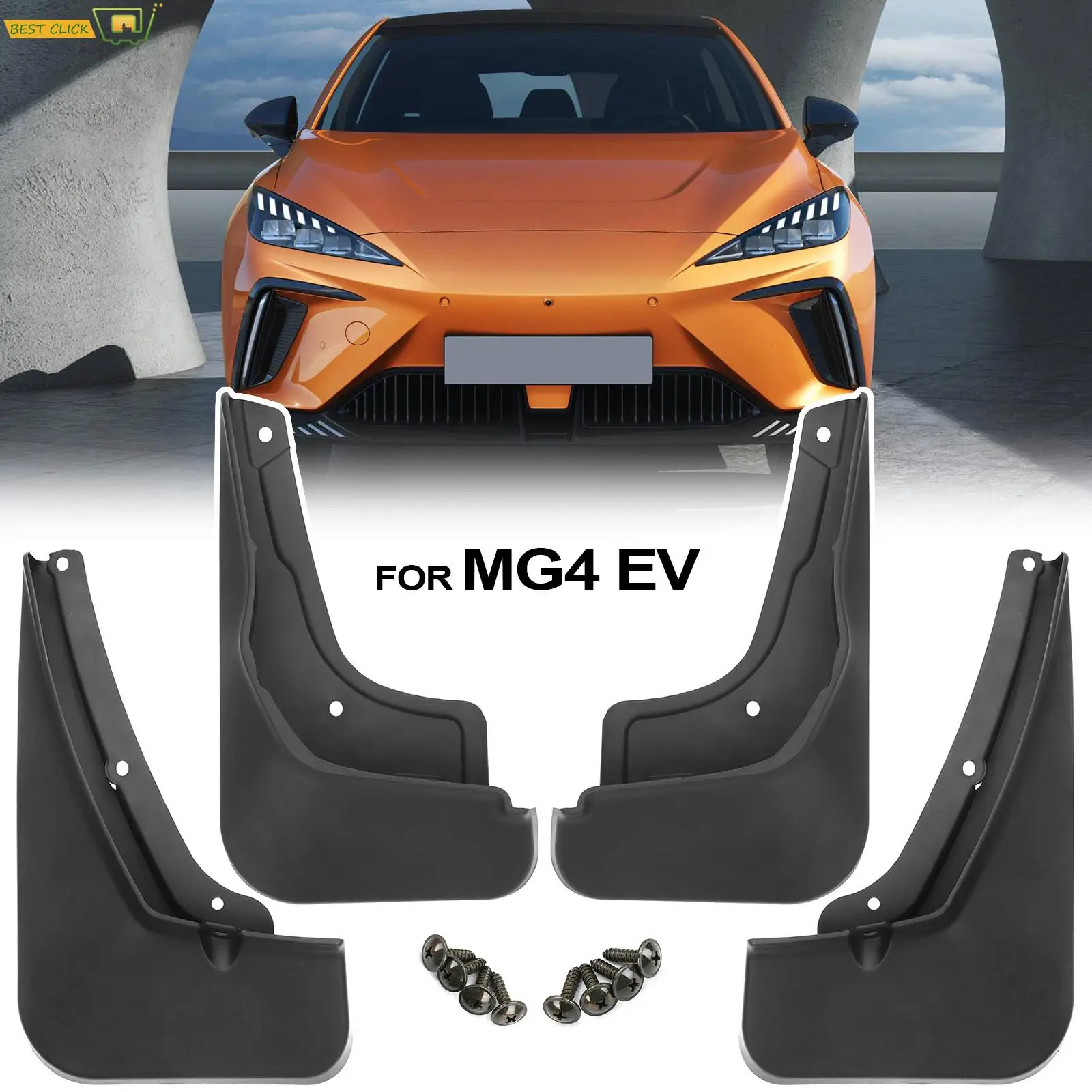 4x For MG 4 MG4 EV Mulan Hatchback 2022 2023 Mud Flaps Splash Guard Mudguards MudFlaps Front Rear Fender Styling Car Accessories