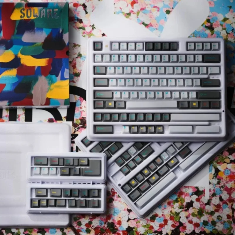 GMK CYL Soware R2 Keycaps Set Customized ABS Cherry Profile Keyboard Caps Double-shot Keycap for Mechanical Keyboard Accessories