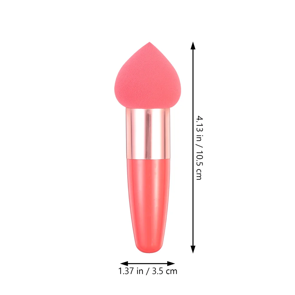 

6Pcs Portable Makeup Sponges with Handle Wet Dry Dual Use Tools for Perfect Makeup