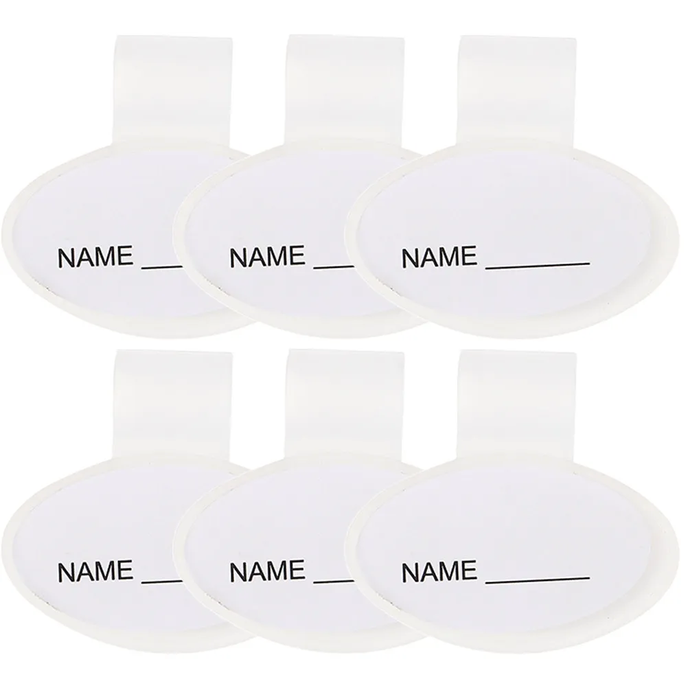 6Pcs Stethoscope Name Tags Identification Id Clip Reusable Plastic Double Sided Stethoscope Tube Holder Replacement Accessories