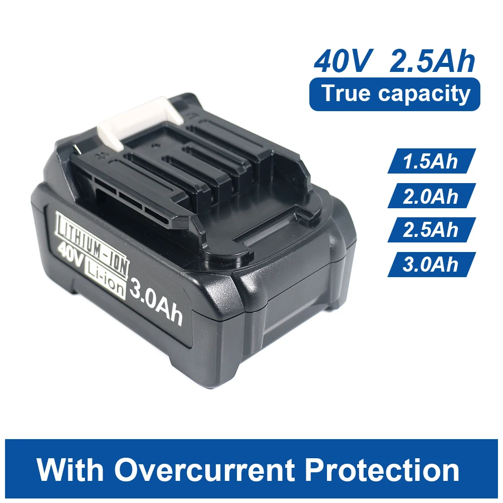 

For Makita 40V 2.5Ah/2500mAh High power screwdriver cutting machine rechargeable li-ion battery For BL4025 BL4040 BL4050 BL4080
