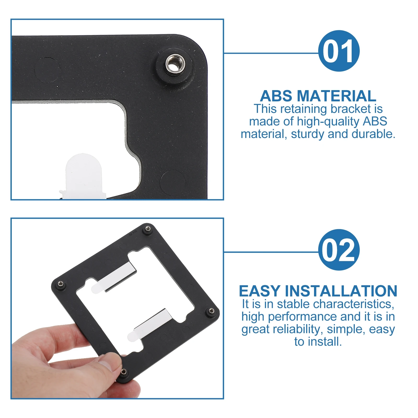 

3 pcs CPU Cooling Mounting Bracket Heatsink Back Plate Socket Retention Holder for 1700 Motherboard Installation