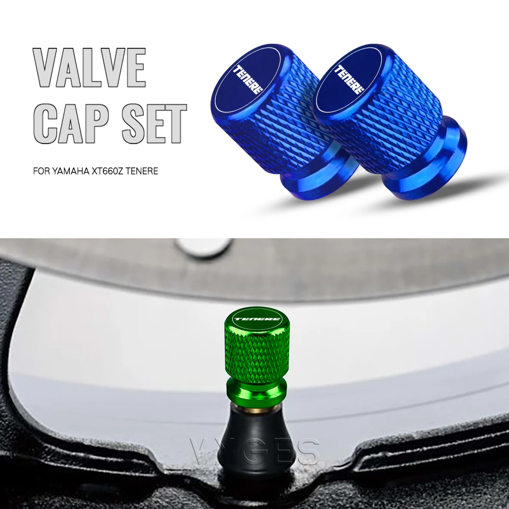 

Motorcycle Accessories Standard Valve Cap Set Tire Caps Set CNC Aluminum For Yamaha XT660Z Tenere XT 660 Z