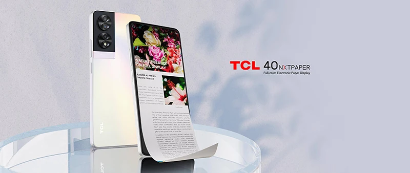 New Arriving 8GB+256GB TCL 40 Nextpaper reader Phone Reading Smartphone Ereader 5010 mAH 6.78 inches Fingerprint Dual SIM