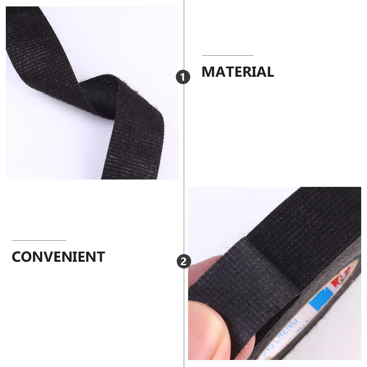 

15M Automotive Electrician Tape Insulation Flame Resistant Vinyl Wire Abrasion Acid Alkali Cold Adhesive Cable Repair Industrial