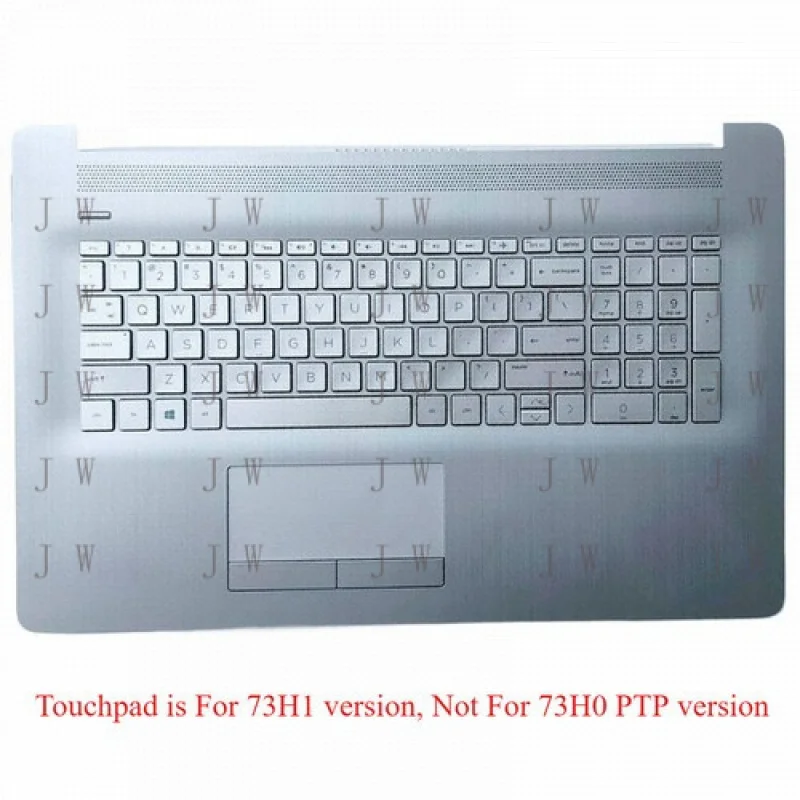 

DDZ новый для HP 17BY 17-BY 17-CA клавиатура с упором для рук и подсветкой, тачпад, серебристый, США