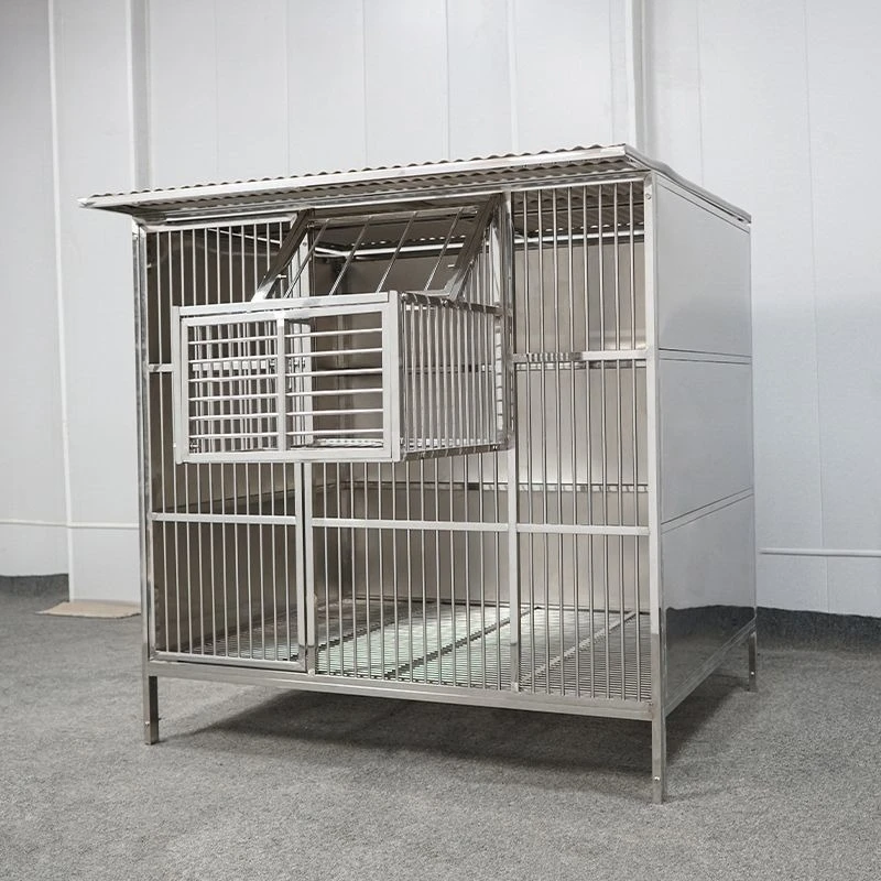 Outdoor stainless steel pigeon cage Large pigeon house Household breeding cage windproof and rainproof large pigeon shed