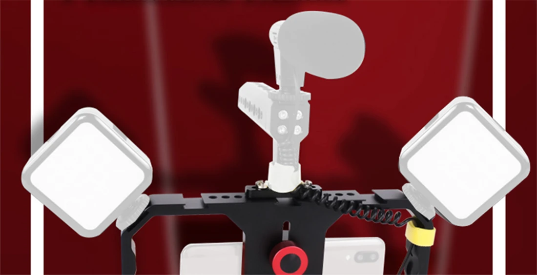 Handheld Griff Stabilisator Living Vlog Kamera Käfig Telefon Video Rig Halterung für Dji Osmo Action/Yi/Eken für Gopro 13 12 Filmemachen – Detail 32