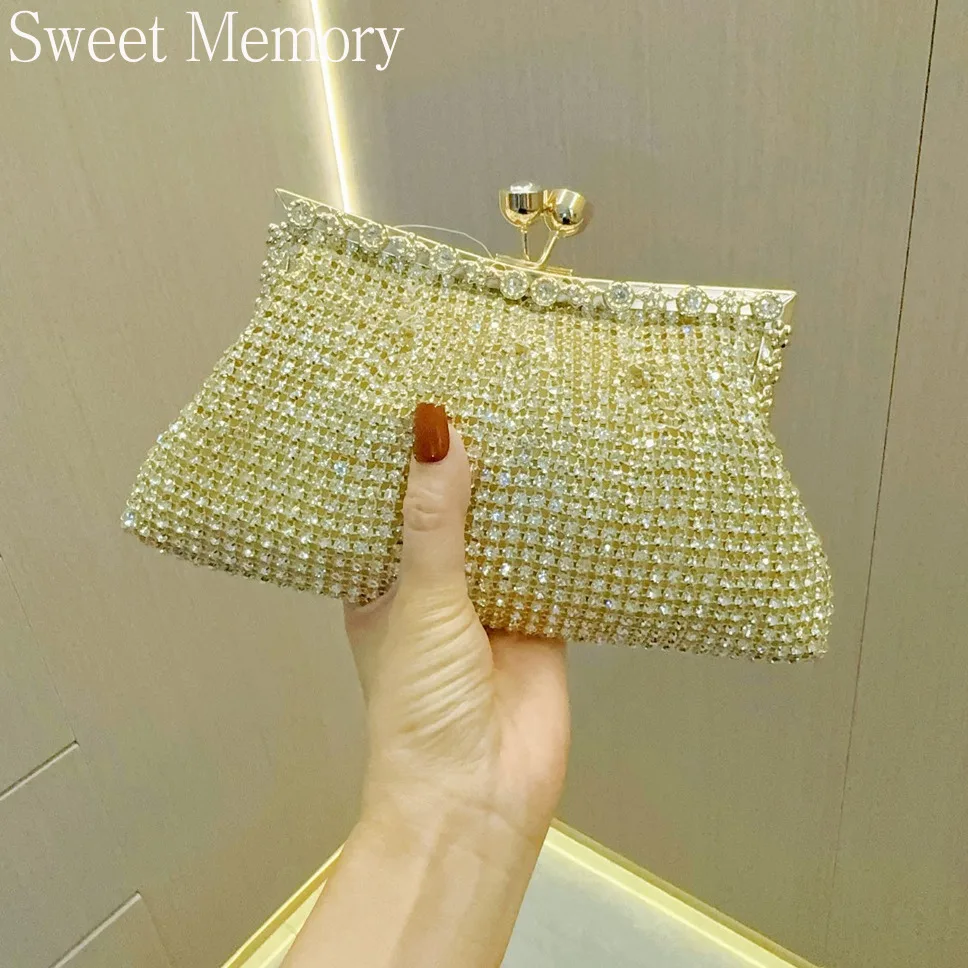 J167 Bags 2025 Sweet Memory Luxury Rhinestone Banquet Bag, Sparkling Socialite Handbag Bride Wedding Bag Formal Dress Bags