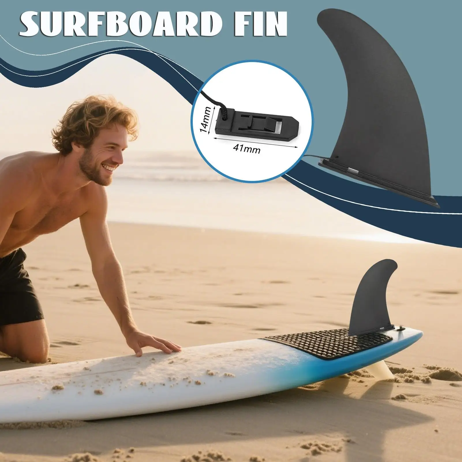 

Surfing Fins Paddleboard Fin Replacement Detachable Water Sports Surfing Paddleboard Replacement Equipment For Beginners Adults