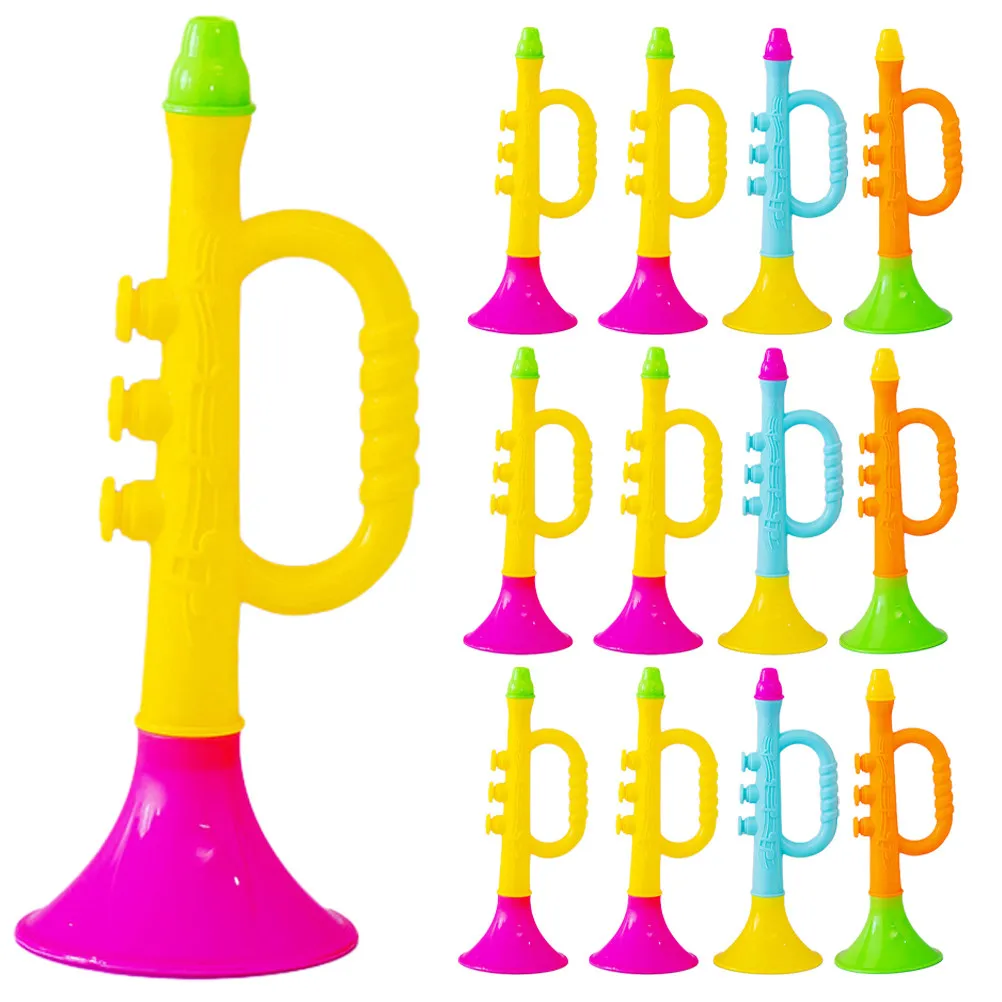 14pcs Plastic Stadium Horns for Soccer Games, Concerts & Festivals – Portable Cheering Props
