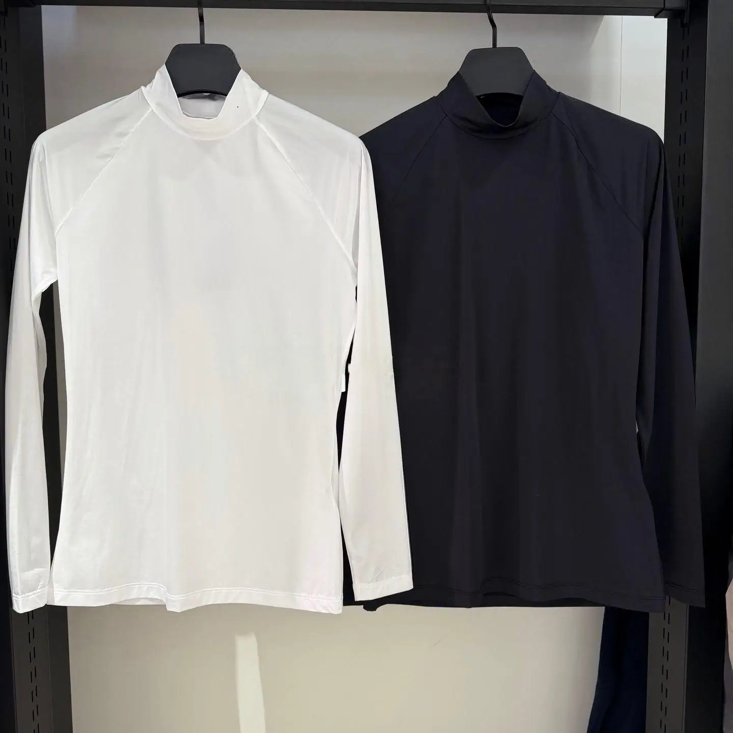 Clearance Sale-Ladies Golf High Neck Ice Silk Base Layer Quick Dry Elastic Long Sleeve Golf Shirt