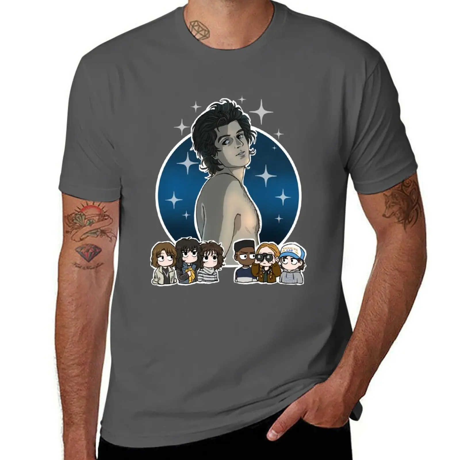 

Steve in the moonlight T-Shirt summer tops summer 2025 Anime t-shirt designer t shirt men