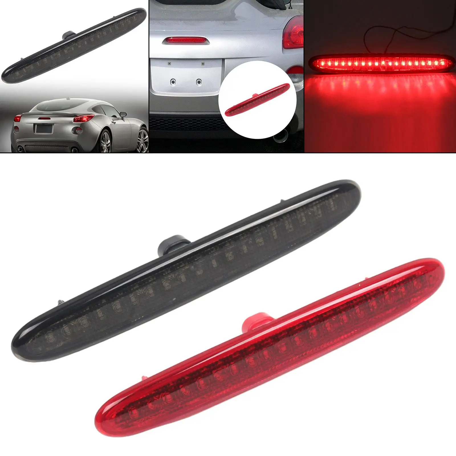 

Car Brake Light High Mount Stop Lamp Tail Light Replacement ABS Material for Pontiac Solstice 2006-2009 Exterior Parts