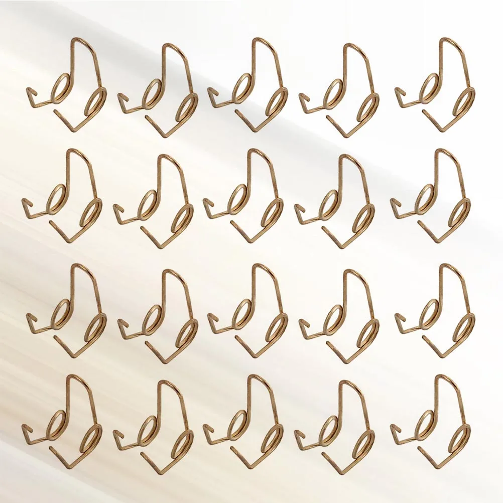 

20Pcs Portable Practical Trumpet Spring for Brass Instruments Water Drain Durable Golden Trumpet Spring Instrument Parts