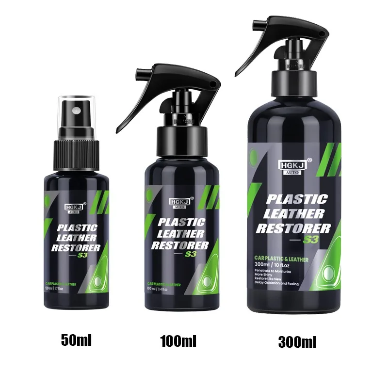 50/100/300ML Car Plastic Restorer Polish Leather Cleaner Spray Interior Plastic Renovator Cleaning Agent Spray Car Accessories