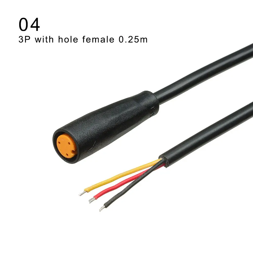 9mm Basis Stecker 2/3/4/5/6Pin Kabel Wasserdichten Stecker Für Ebike Bafang Display Pin optional Kabel Ebike Zubehör