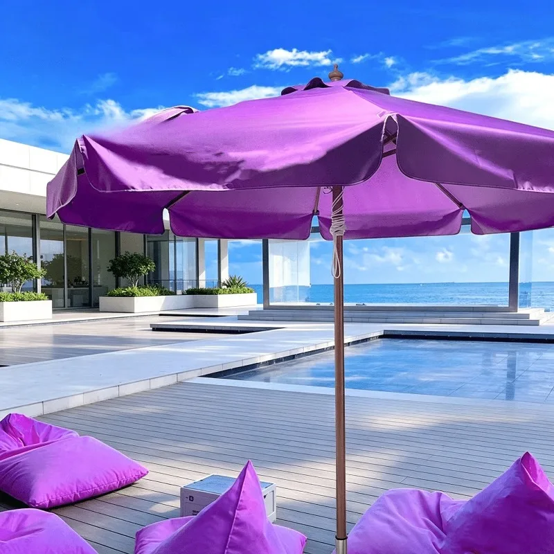 Seaside Beach Campground Sun Umbrella Homestay Attractions Swimming Pool Internet celebrity Central Umbrella