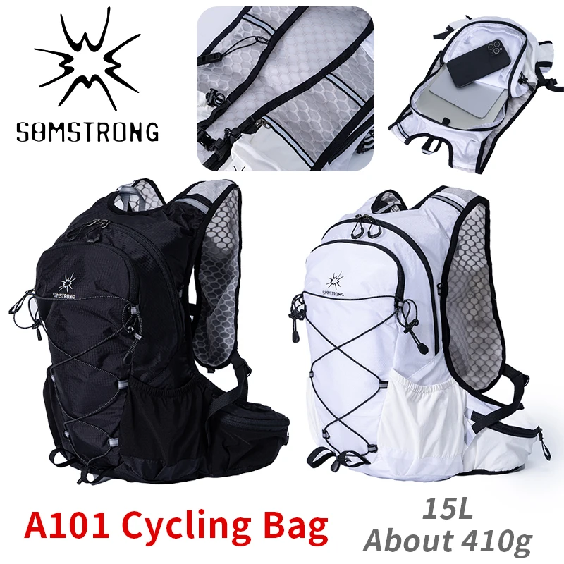 

SAMSTRONG A101 Hiking Backpack 15L Lightweight for Camping Outdoor Travel Cycling Bag with Multiple Pockets and Reflective Strip
