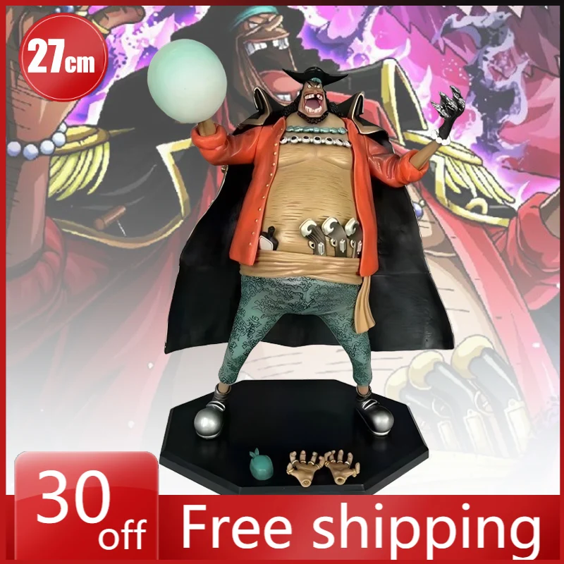 

27cm One Piece Figure Marshall·D·Teach Replaceable Hands Anime Action Collection Model Pvc Desktop Ornament Holiday Gifts Toys