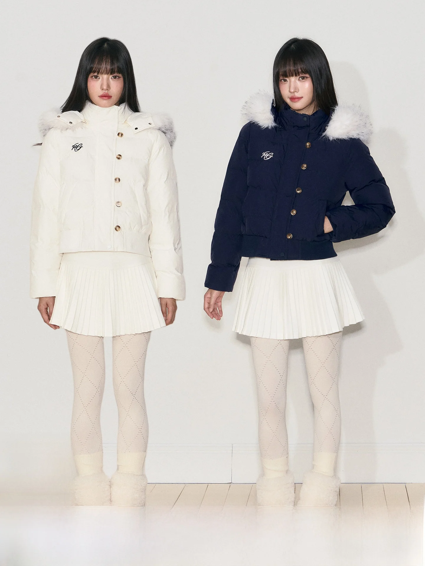 

NANGOON Original Design ort Cotton Jaet Women's Sle Winter Coat Warm Air Feeling Girl Sensation Faux Fur Collar