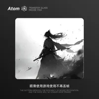 MiFuny Customized PV Glass Mouse Pad Tempered Upgraded Smooth FPS Esports Gaming Desk Mat Customizable Pattern Gamer Accessories