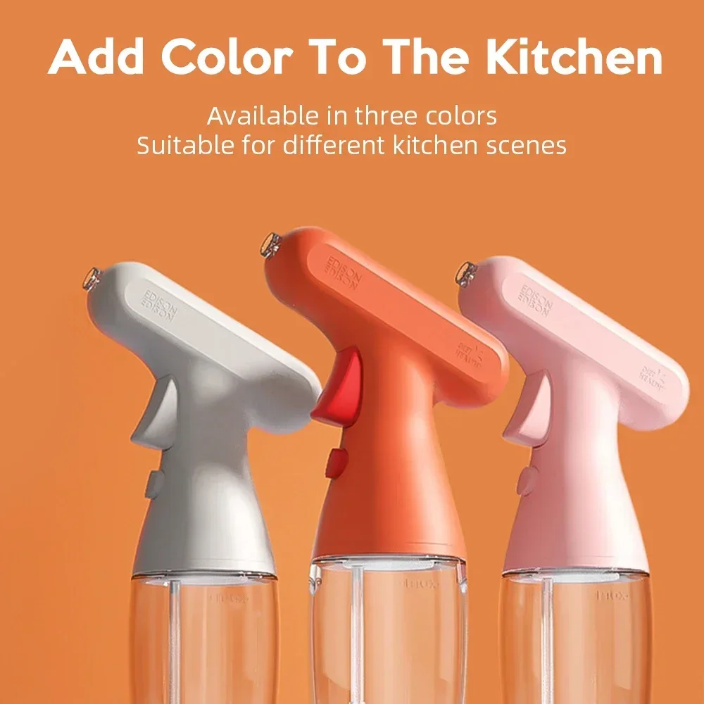 280ml Electric Oil Spray Bottle Kitchen Cooking Olive Oil Dispenser For Camping BBQ Baking Vinegar Soy Sauce Sprayer Containers view 3